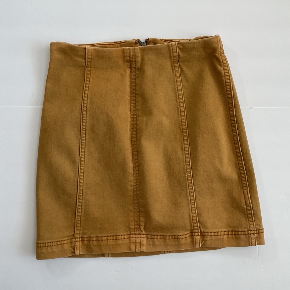 Free People Skirt Mustard Yellow Size 2